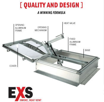 Technical layout of EXS Smoke and heat vent
