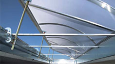 Opening system for ACL Skylights lateral opening